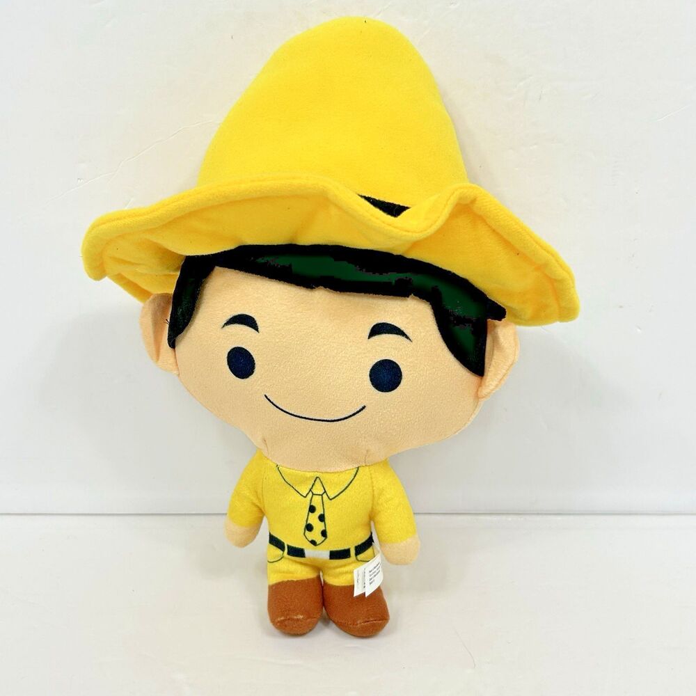 Curious George The Man In The Yellow Hat 13” Plush Big Head Polka Dot Tie 2025